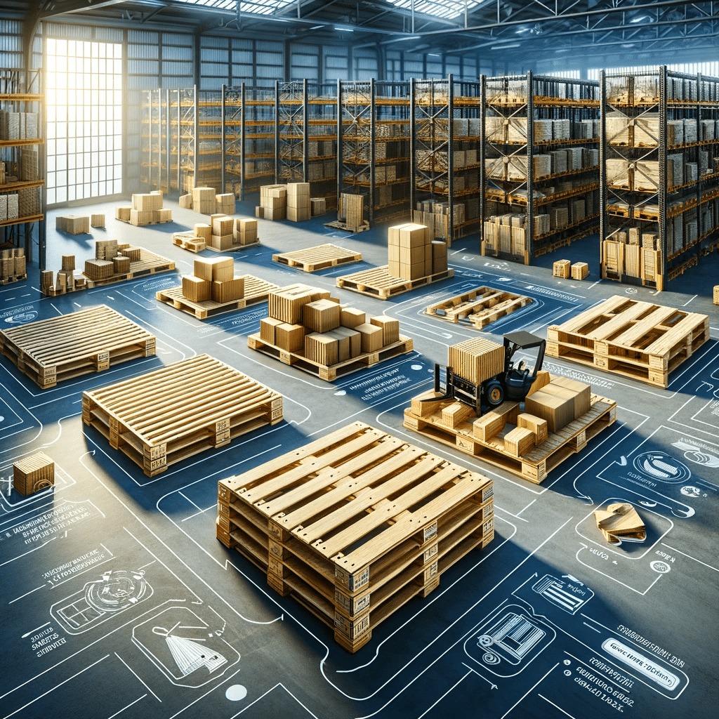 Tarimas personalizadas optimizando espacio en almacén. Usos de embalajes | Tarimas Xalostoc