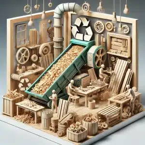 Taller con máquinas avanzadas y proyectos DIY de reciclaje de maderas moderna | Tarimas Xalostoc