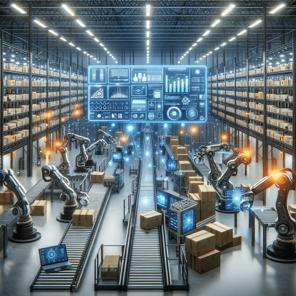 Almacén tecnológico con robótica y AI para eficiencia. Sistemas de almacenaje en estanterías | Tarimas Xalostoc.