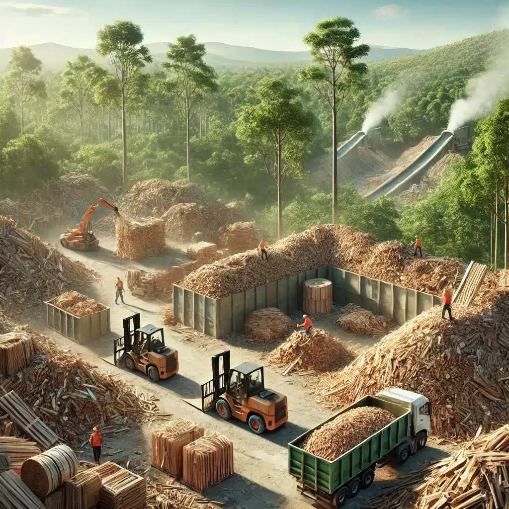 Reciclaje de residuos de madera, conservación forestal y economía circular. | Tarimas Xalostoc
