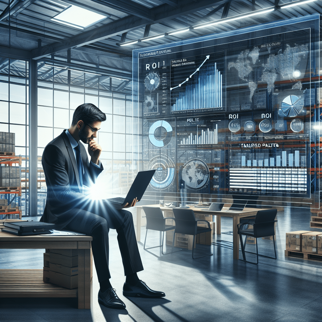 Profesional analizando ROI en oficina moderna | Tarimas Xalostoc