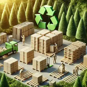 Tarimas biodegradables en un sitio verde y sostenible | Tarimas Xalostoc