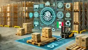 Tarima en almacén mexicano mostrando prácticas logísticas y sostenibles | Tarimas Xalostoc.