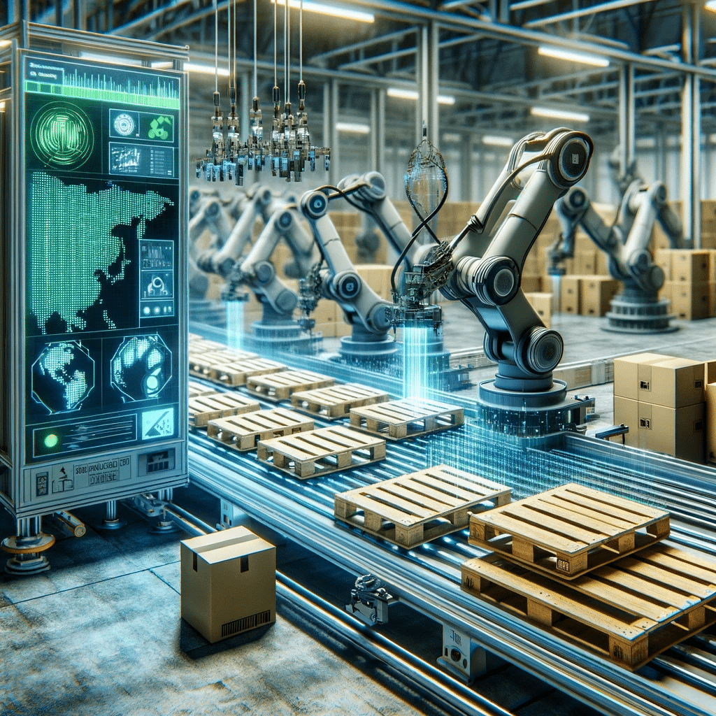 Eficiencia y sostenibilidad en fabricación de palets. Uso cliente e commerce fabricantes inteligencia artificial población futuro manera servicio | Tarimas Xalostoc.